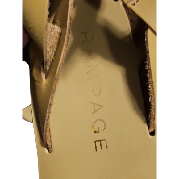 Rampage Tan Strappy Sandals Casual Summer Footwear - Picture 4 of 5